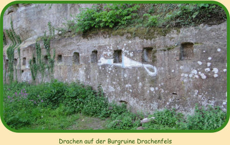 Drachen auf der Burgruine Drachenfels